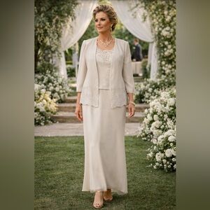 Karen Miller Embellished Formal Dress Sz 12 NWT Elegant Evening Wedding